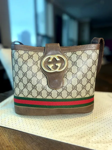 Gucci Sherry Line Brown Bag